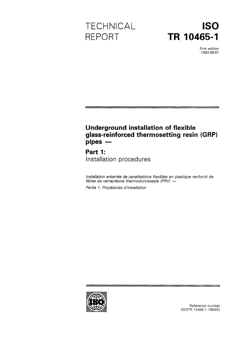 ISO TR 10465-1-1993 scan.pdf_第1页