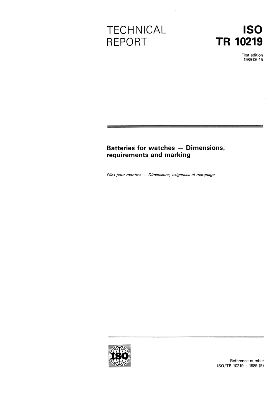 ISO TR 10219-1989 scan.pdf_第1页