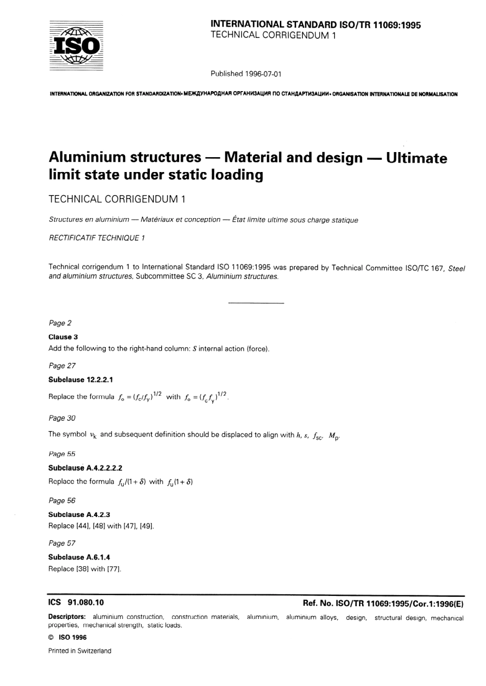 ISO TR 11069-1995 cor1-1996 scan.pdf_第1页