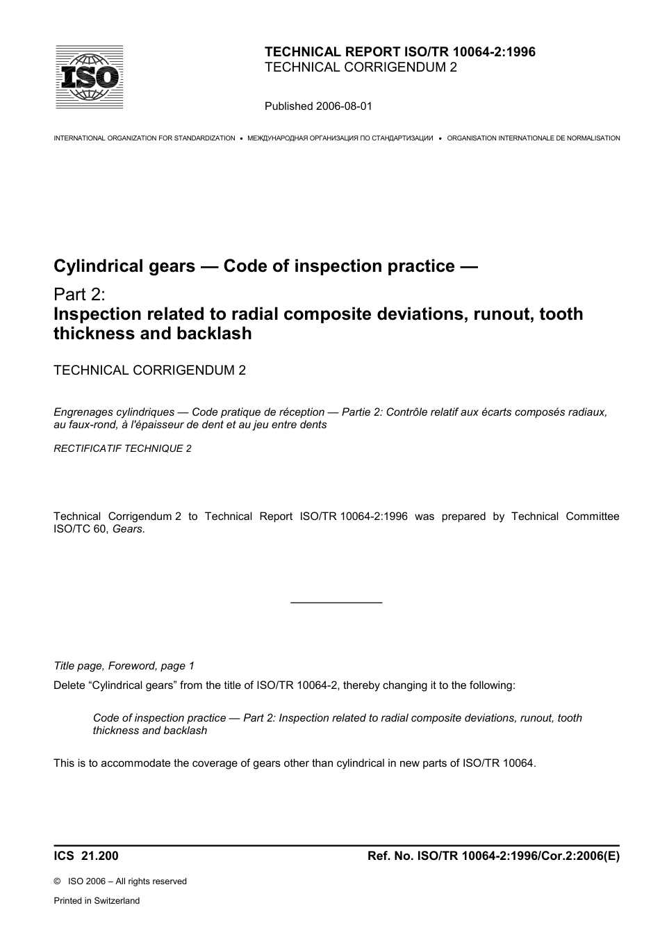 ISO TR 10064-2-1996 cor2-2006.pdf_第1页