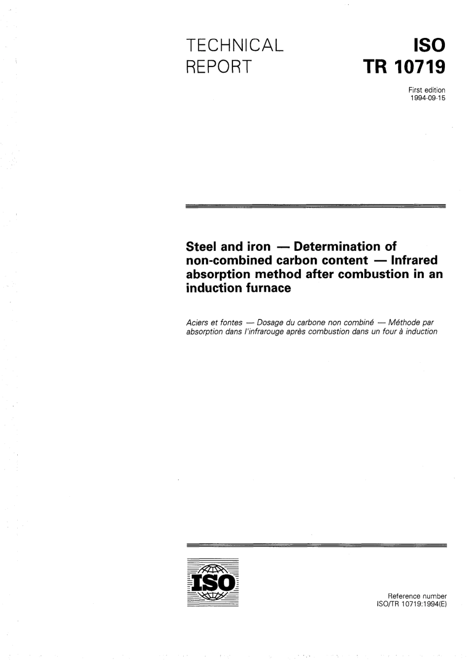 ISO TR 10719-1994 scan.pdf_第1页