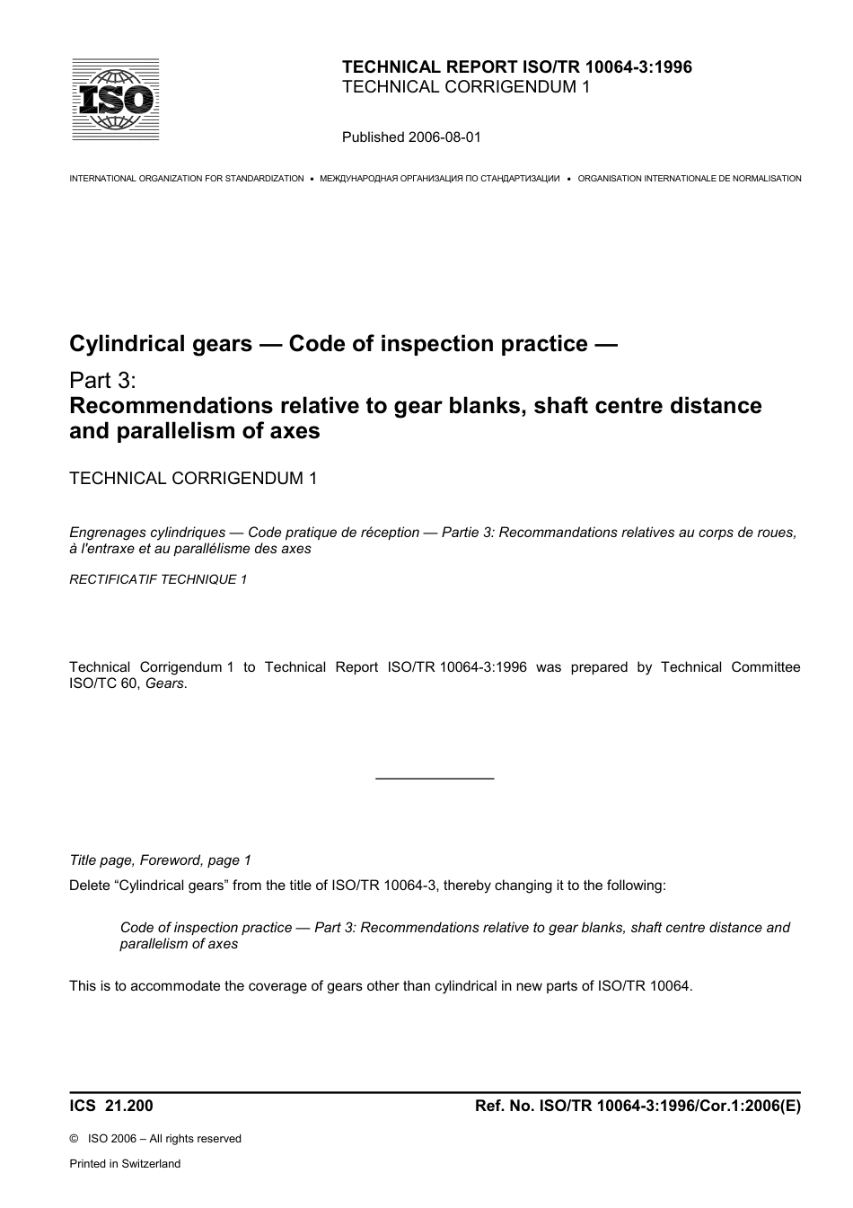 ISO TR 10064-3-1996 cor1-2006.pdf_第1页