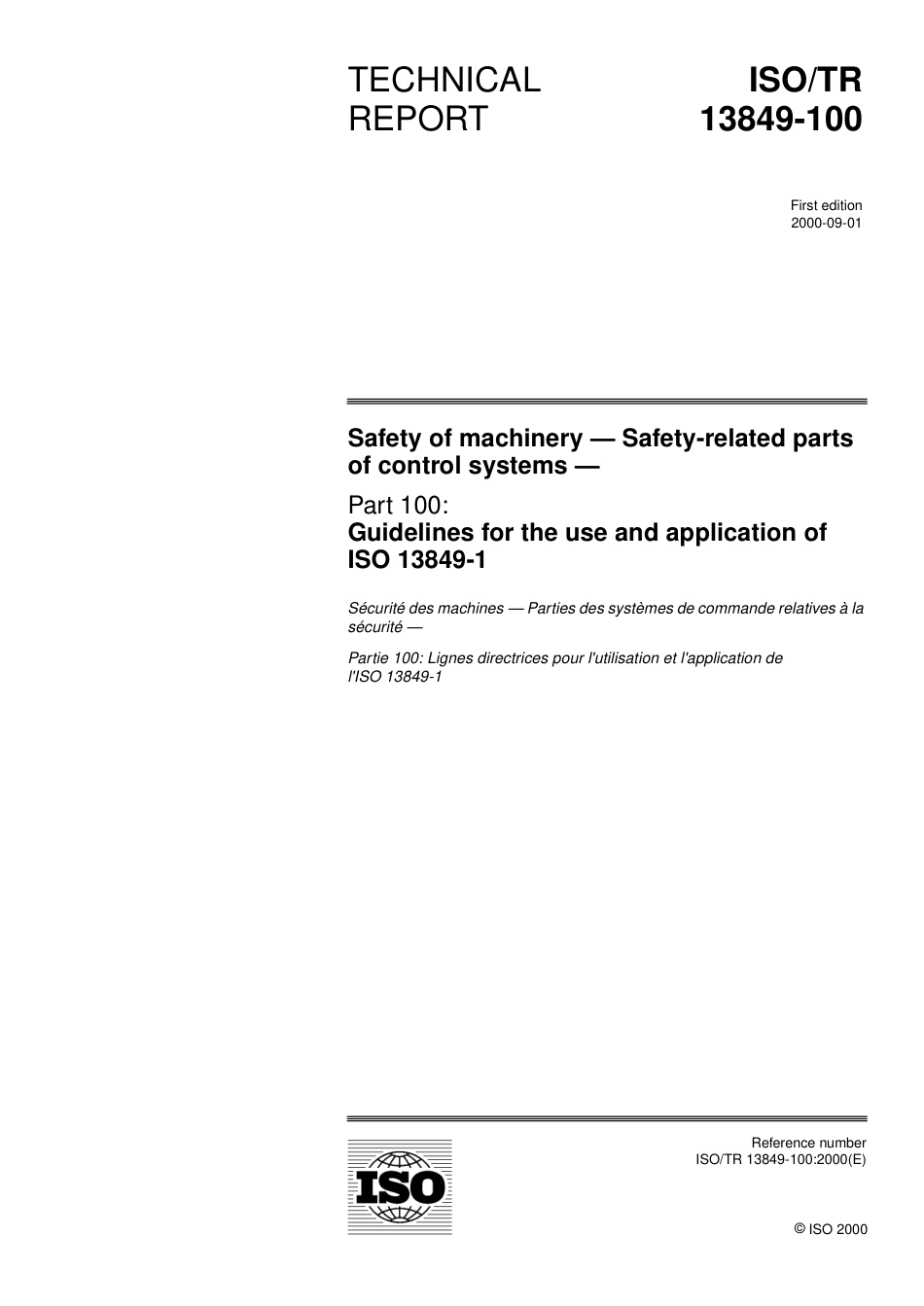 ISO TR 13849-100-2000.pdf_第1页