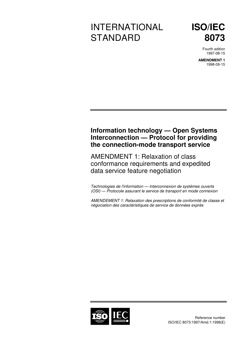 ISO IEC 08073-1997 amd1-1998.pdf_第1页