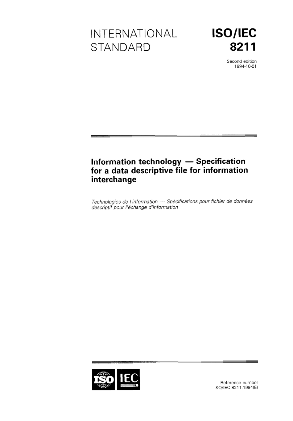 ISO IEC 08211-1994 scan.pdf_第1页