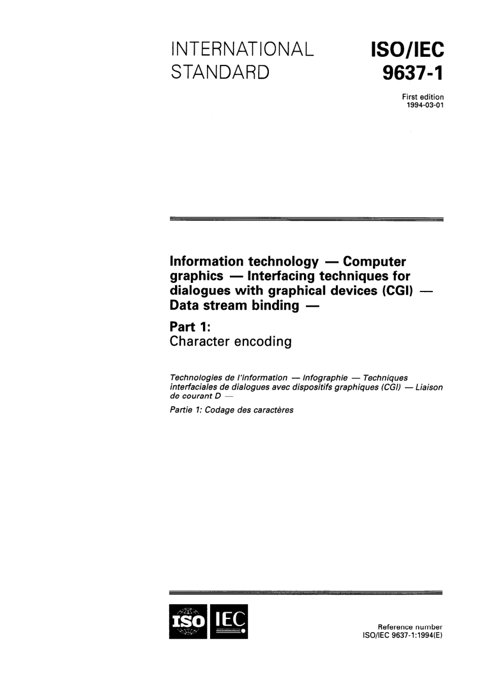 ISO IEC 09637-1-1994 scan.pdf_第1页