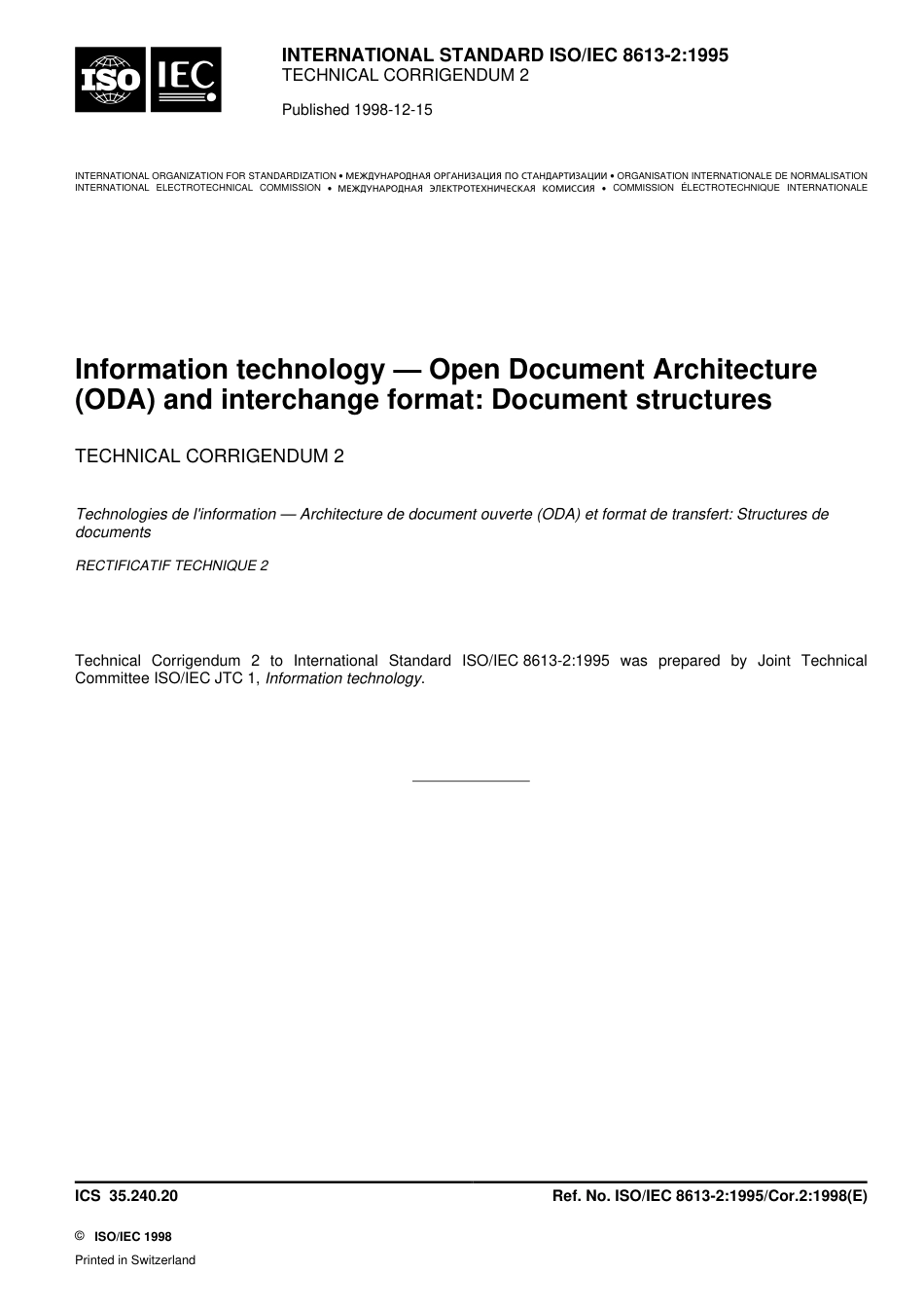 ISO IEC 08613-2-1995 cor2-1998.pdf_第1页