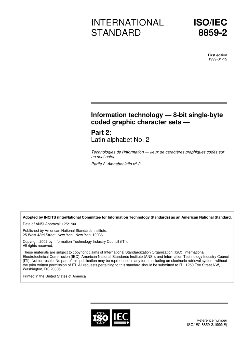 ISO IEC 08859-2-1999.pdf_第1页