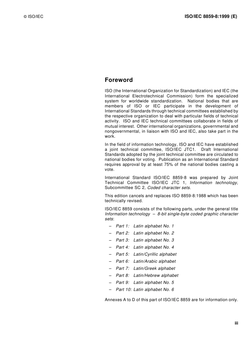 ISO IEC 08859-8-1999.pdf_第3页