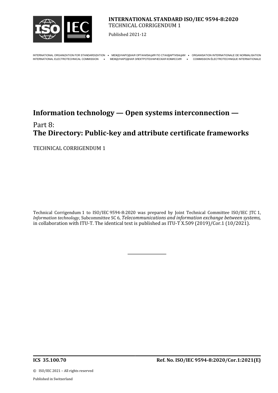 ISO IEC 09594-8-2020 cor1-2021.pdf_第1页