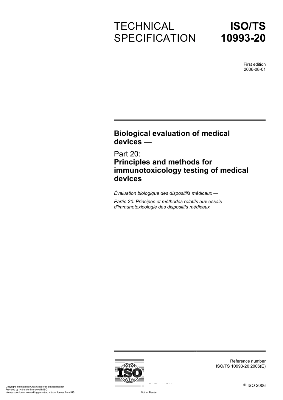 ISO TS 10993-20-2006.pdf_第1页