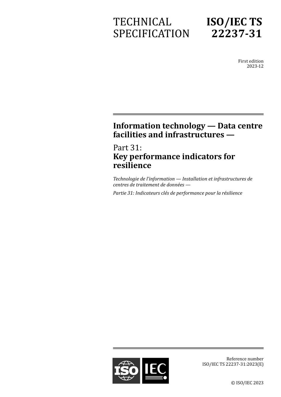 ISO IEC TS 22237-31-2023.pdf_第1页