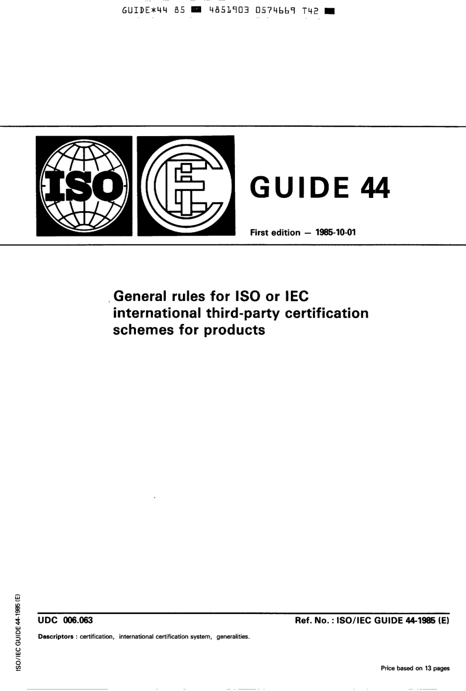 ISO IEC GUIDE 44-1985 scan.pdf_第1页