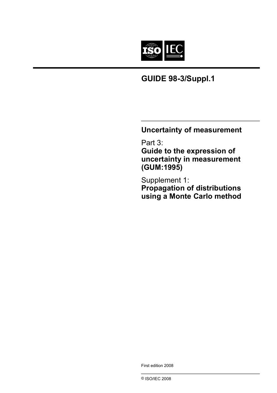 ISO IEC Guide 98-3-2008 Suppl.1-2008.pdf_第1页