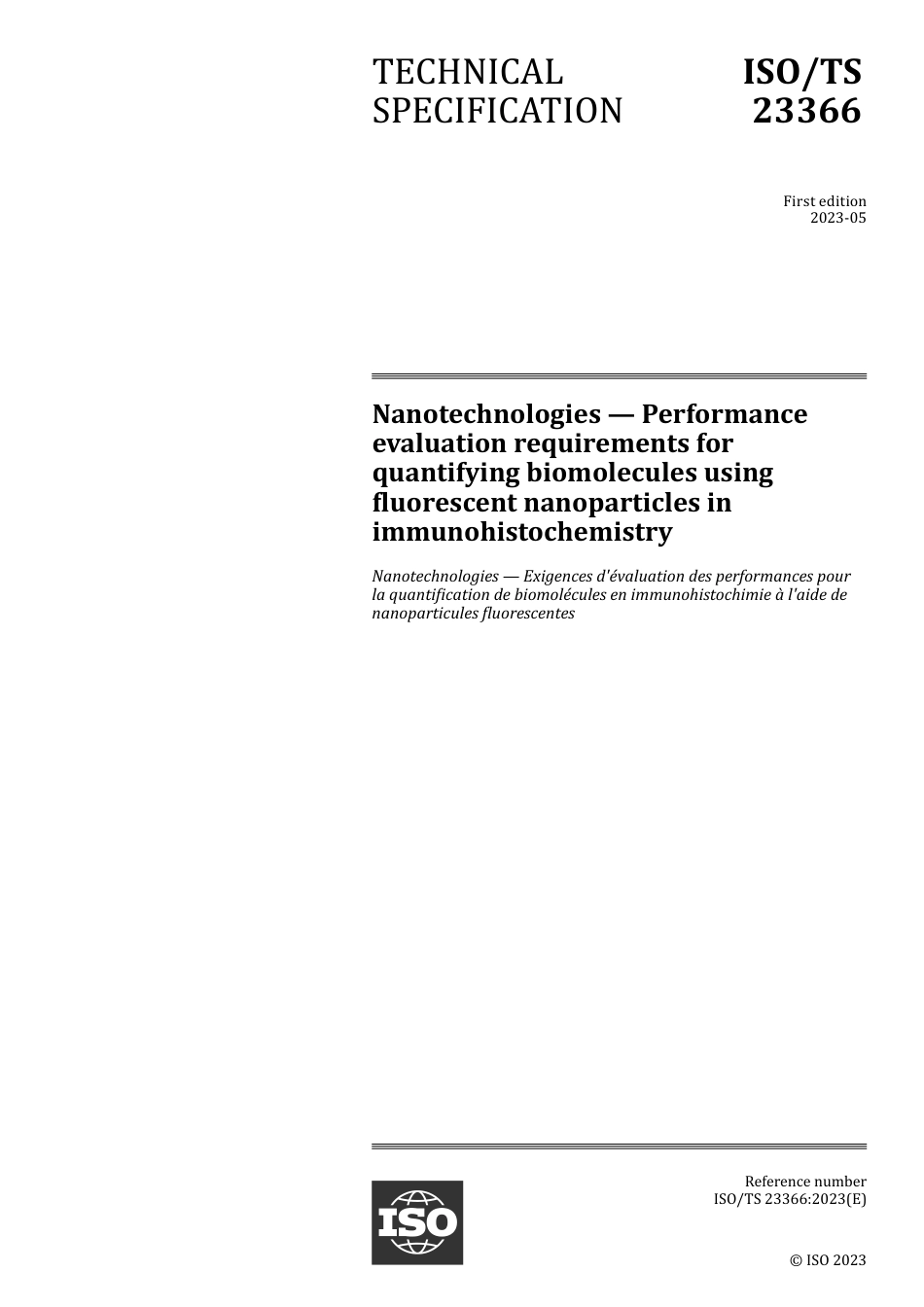 ISO TS 23366-2023.pdf_第1页