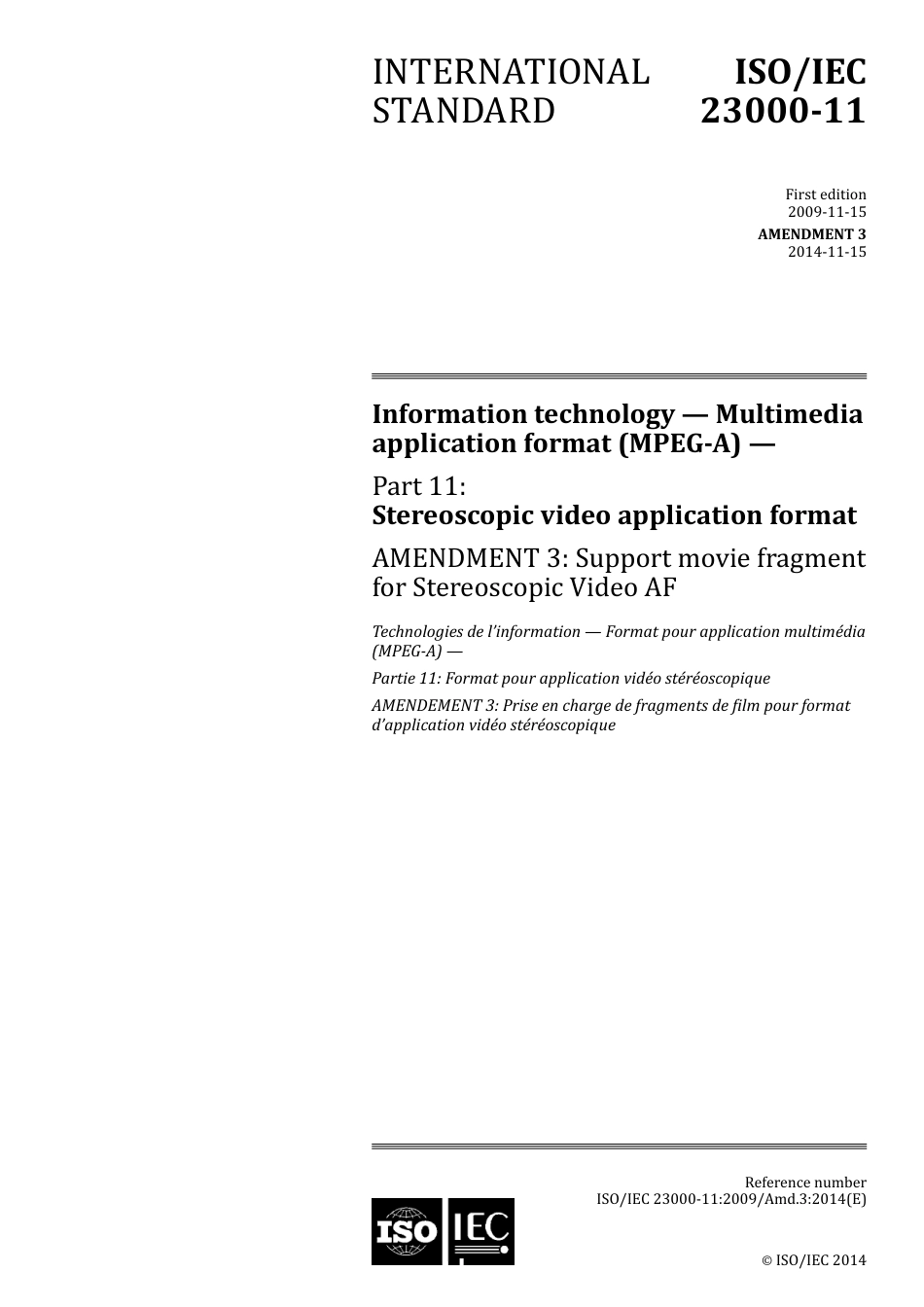 ISO IEC 23000-11-2009 amd3-2014.pdf_第1页