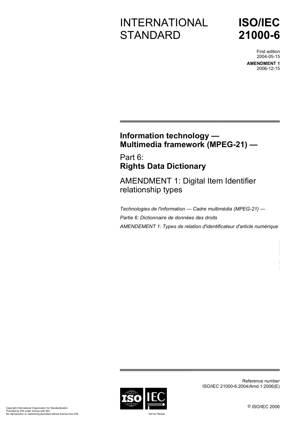 ISO IEC 21000-6-2004 amd1-2006.pdf_第1页