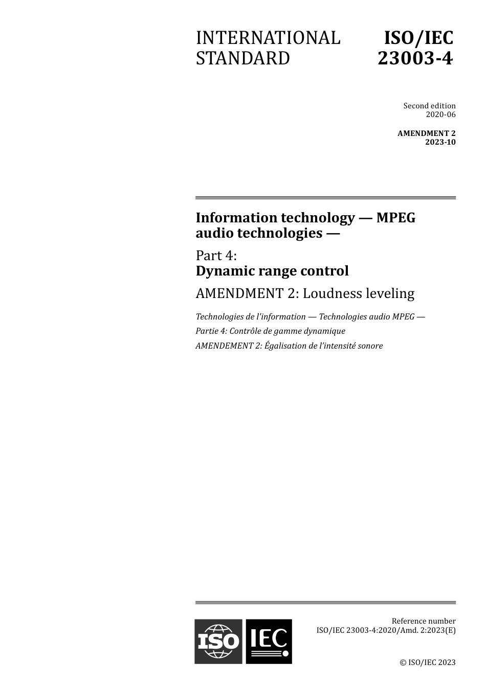 ISO IEC 23003-4-2020 amd2-2023.pdf_第1页