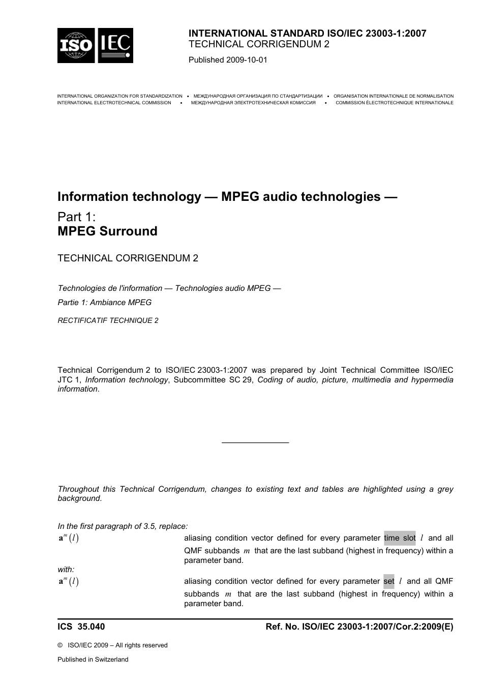 ISO IEC 23003-1-2007 cor2-2009.pdf_第1页