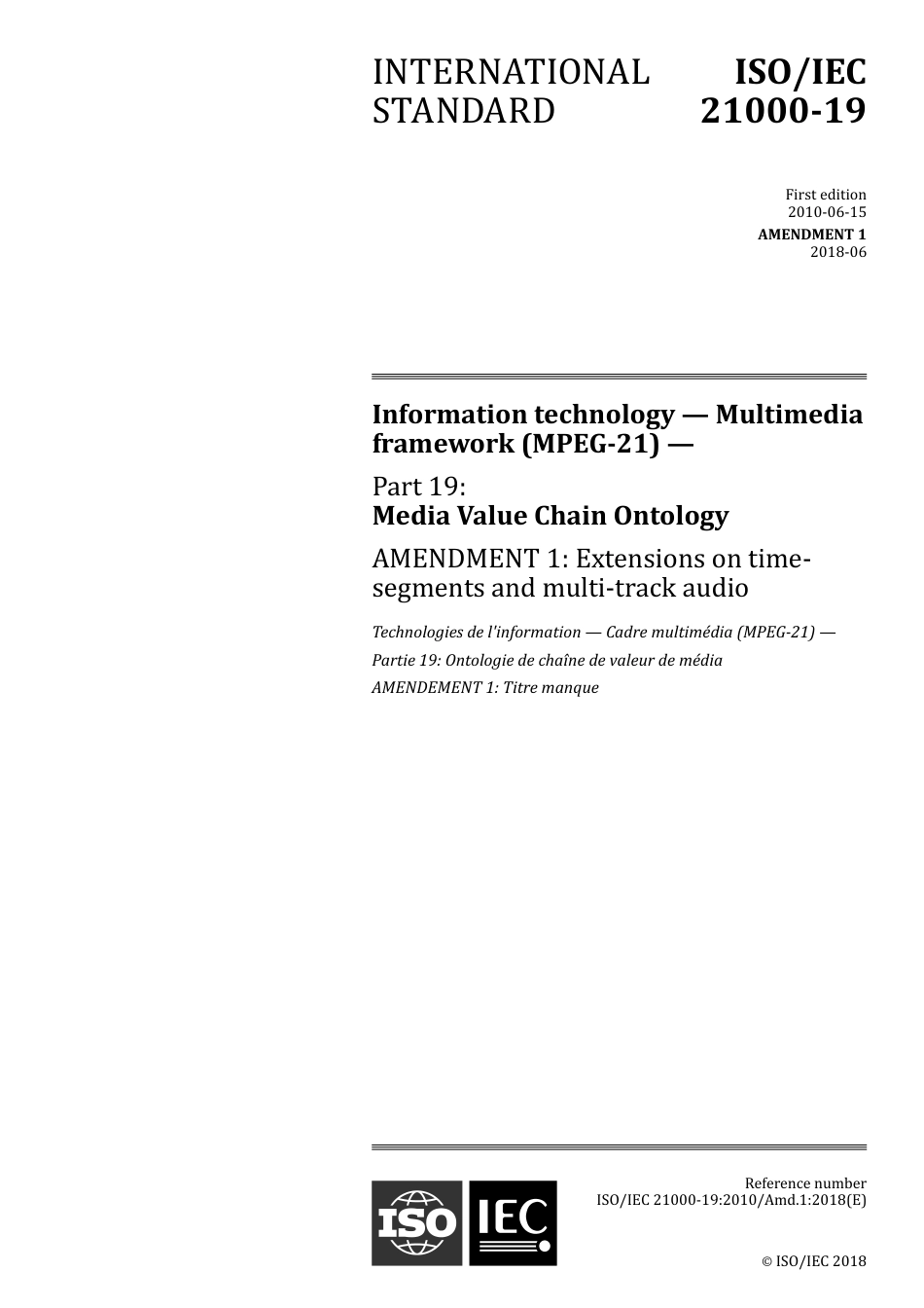 ISO IEC 21000-19-2010 amd1-2018.pdf_第1页