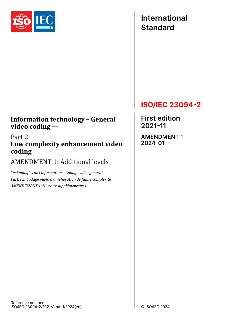 ISO IEC 23094-2-2021 amd1-2024.pdf_第1页