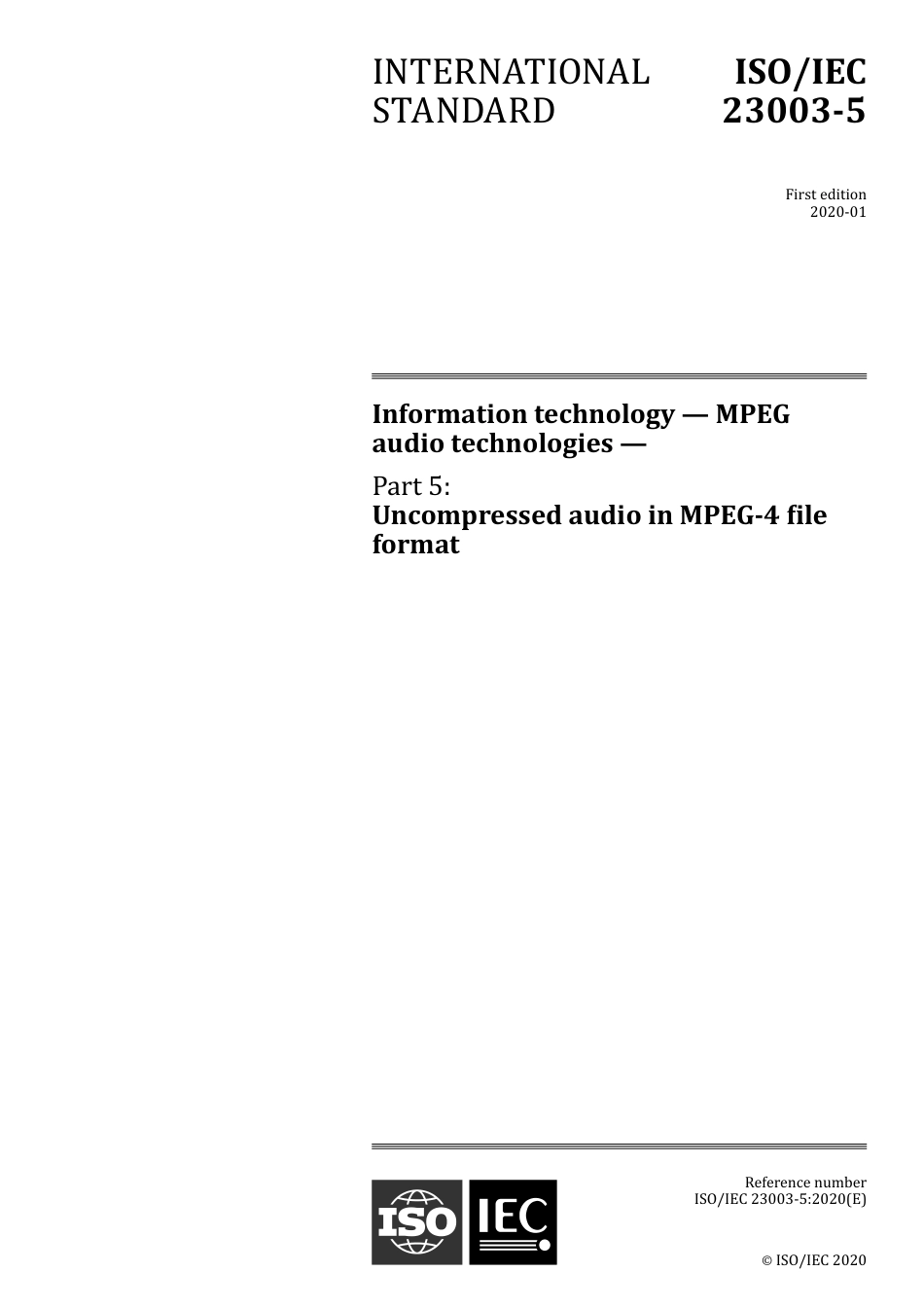 ISO IEC 23003-5-2020.pdf_第1页