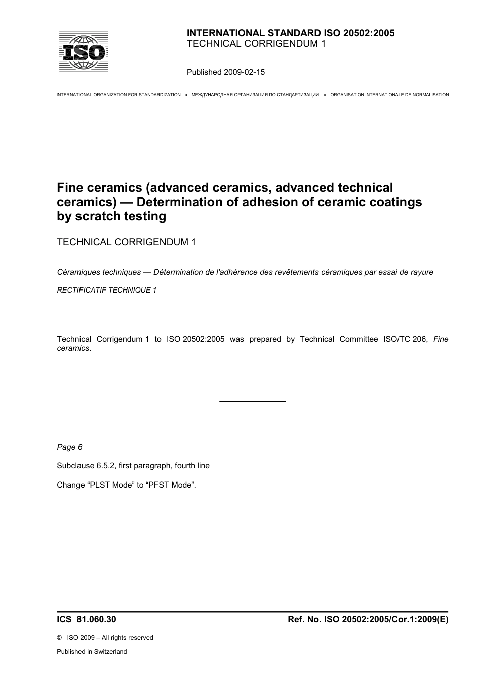 ISO 20502-2005 cor1-2009.pdf_第1页