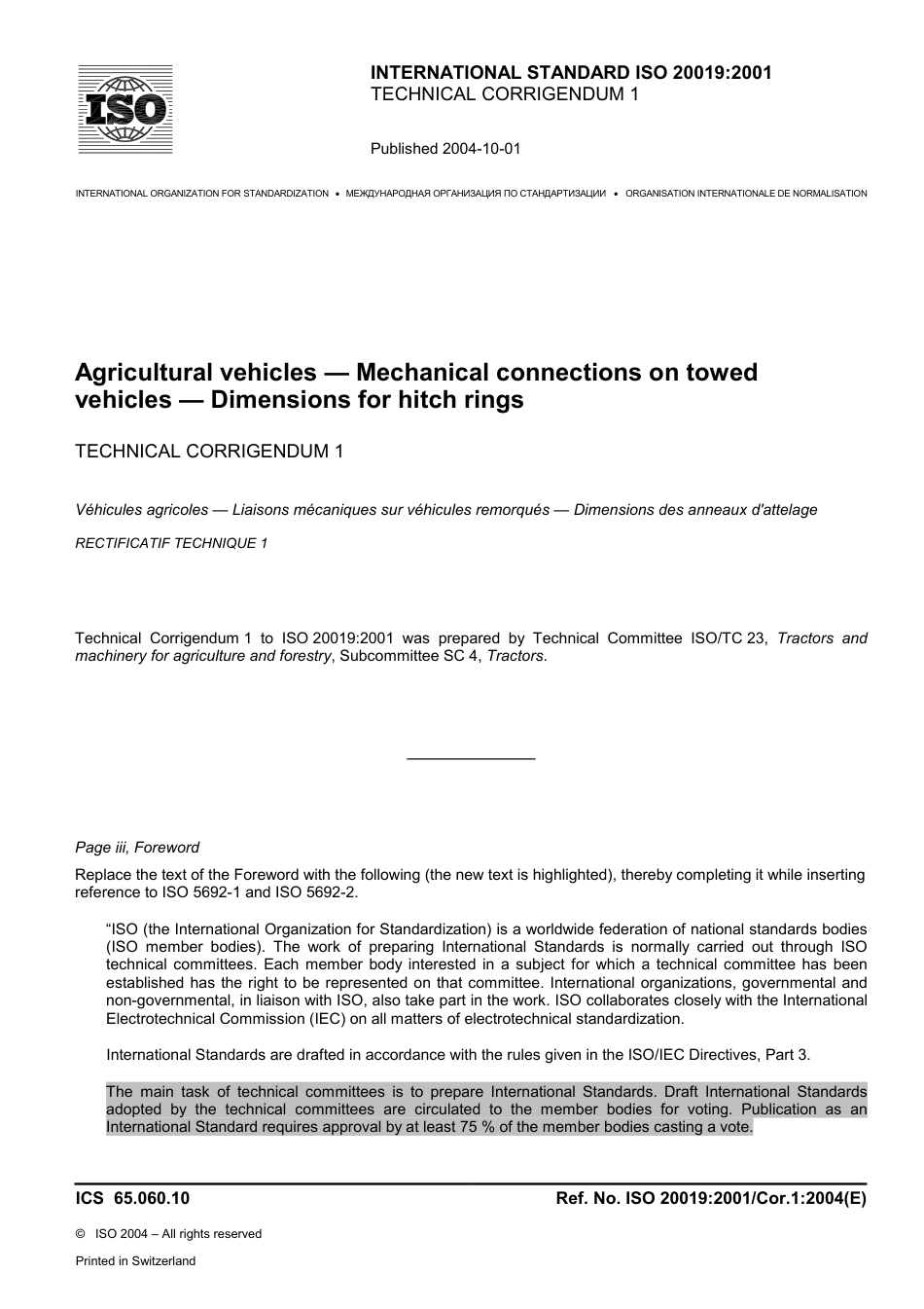 ISO 20019-2001 cor1-2004.pdf_第1页