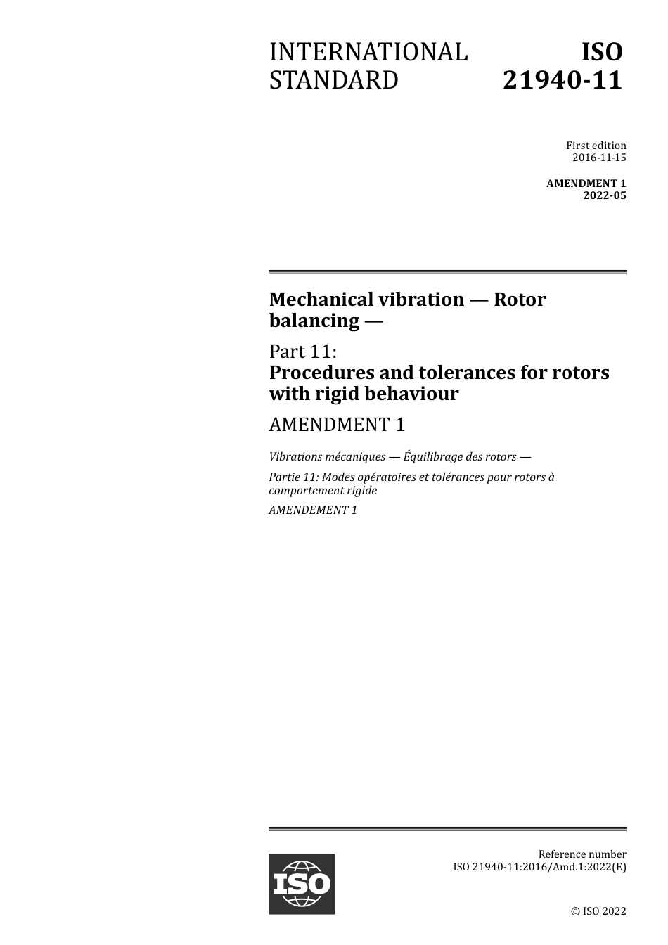 ISO 21940-11-2016 amd1-2022.pdf_第1页