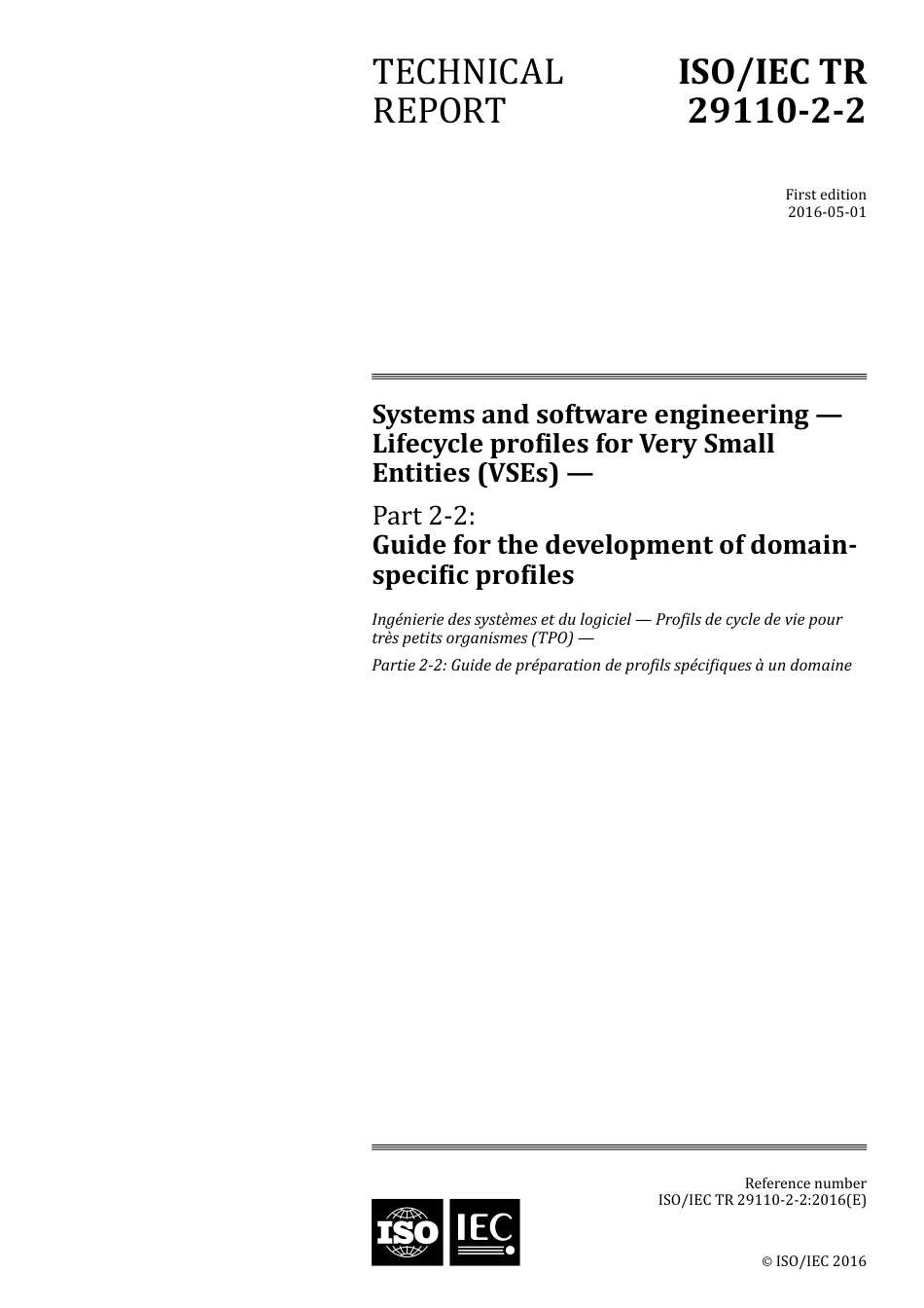 ISO IEC TR 29110-2-2-2016.pdf_第1页
