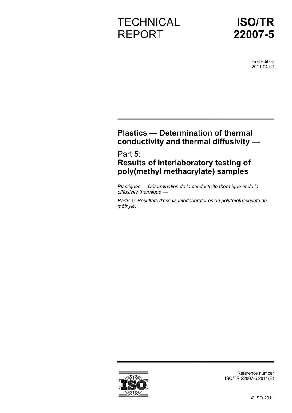 ISO TR 22007-5-2011.pdf_第1页