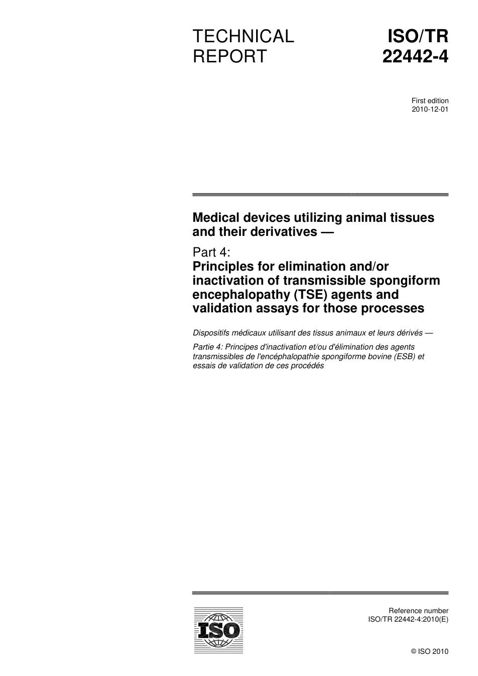 ISO TR 22442-4-2010.pdf_第1页