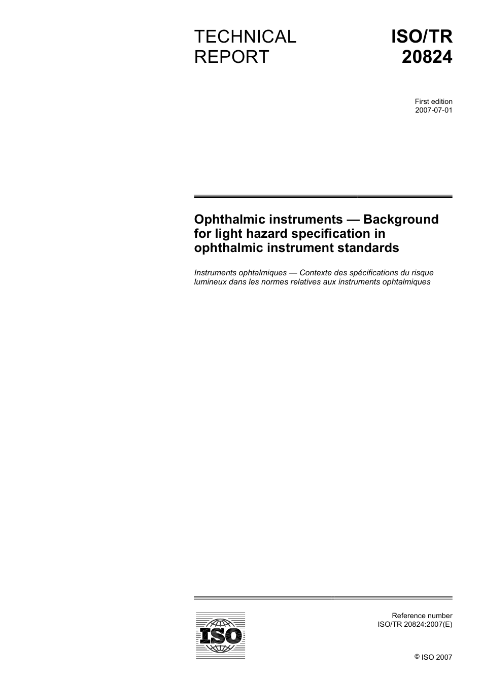 ISO TR 20824-2007.pdf_第1页