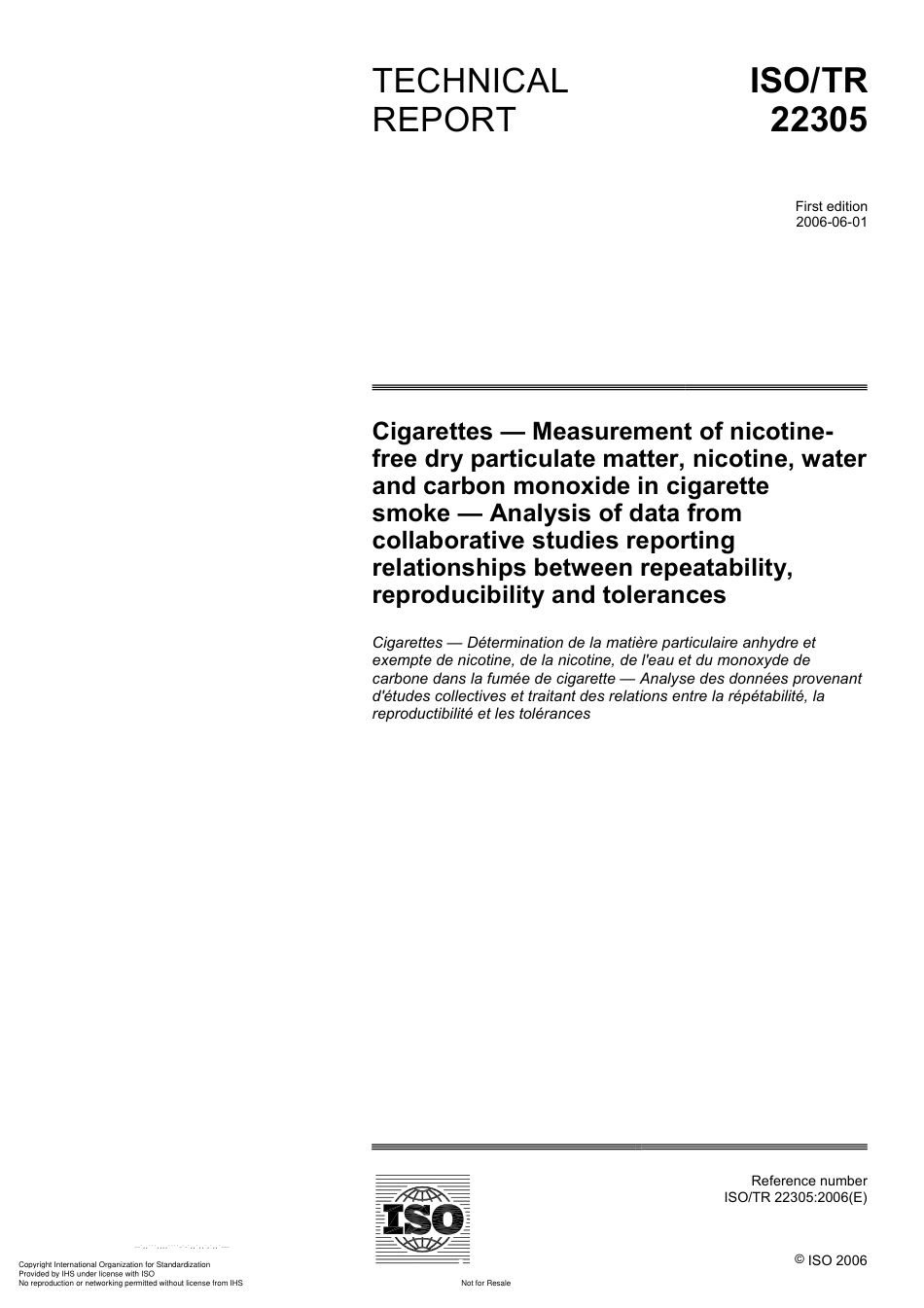 ISO TR 22305-2006.pdf_第1页