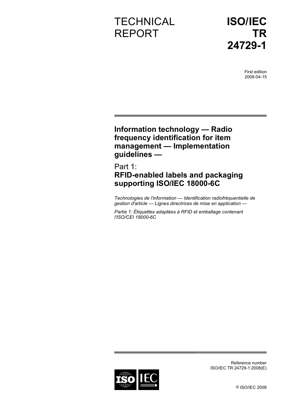 ISO IEC TR 24729-1-2008.pdf_第1页