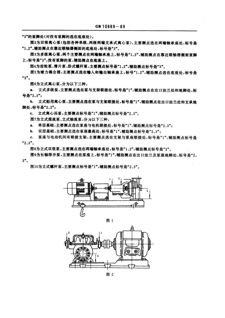 GB 10889-1989 泵的振动测量与评价方法.pdf_第3页