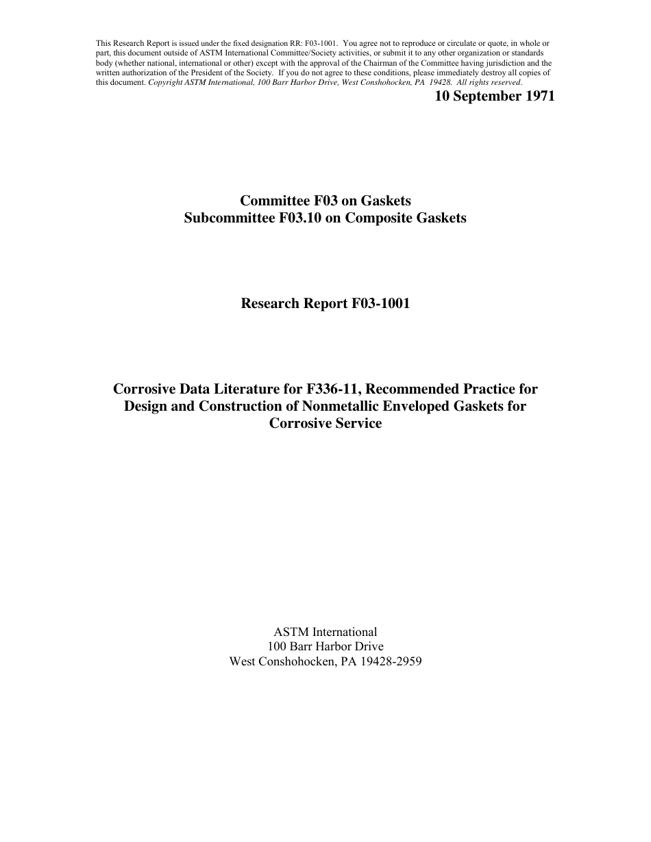 ASTM RR-F03-1001 1971.pdf_第1页
