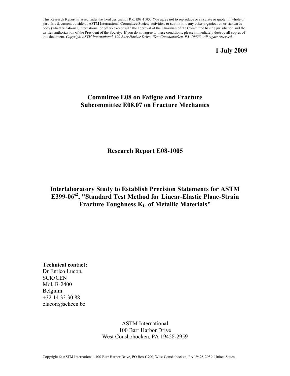 ASTM RR-E08-1005 2009.pdf_第1页