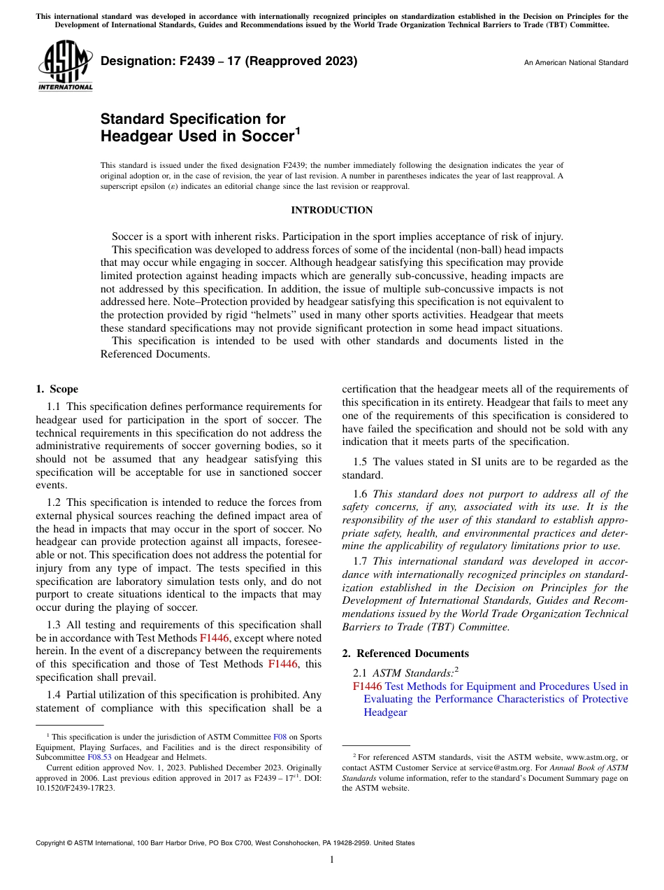 ASTM F2439 - 17 (2023).pdf_第1页