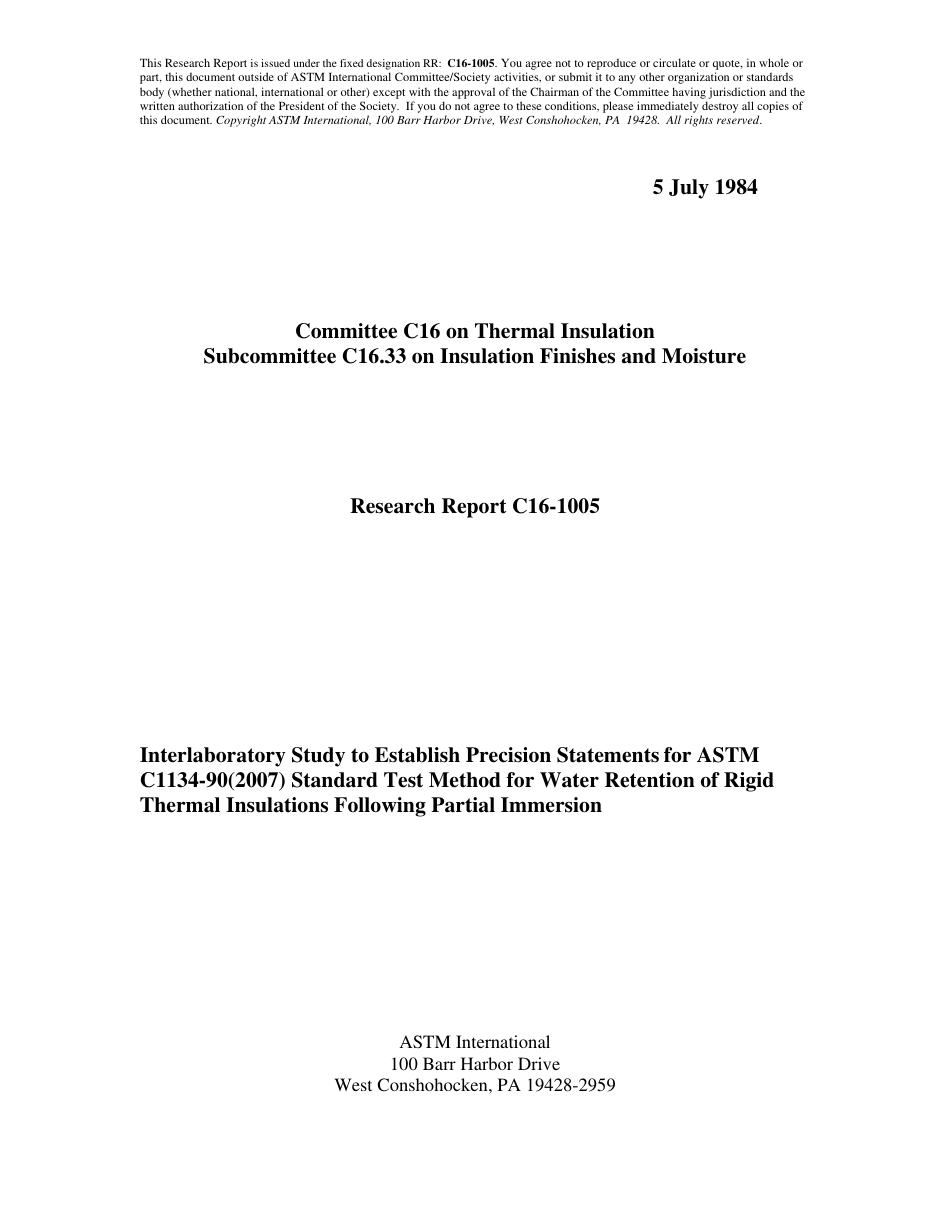 ASTM RR-C16-1005 1984.pdf_第1页