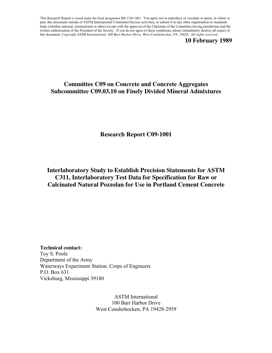 ASTM RR-C09-1001 1989.pdf_第1页