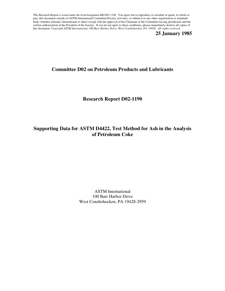 ASTM RR-D02-1190 1985.pdf_第1页