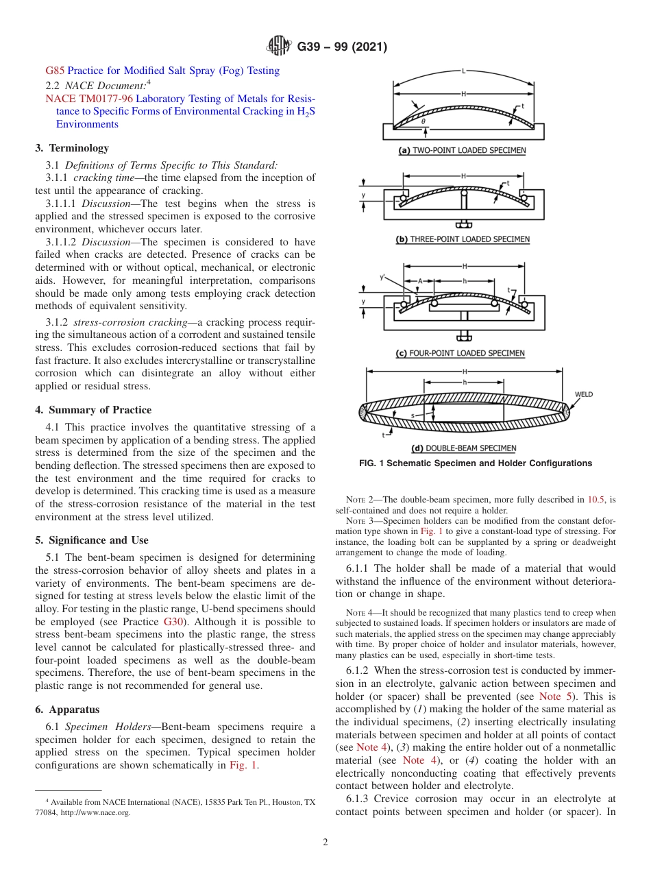 ASTM G39 - 99 (2021).pdf_第2页