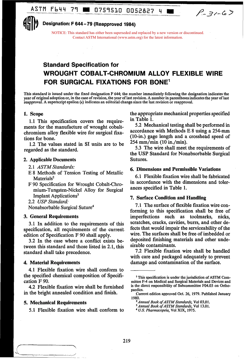 ASTM F644 - 79 (1984) scan.pdf_第1页