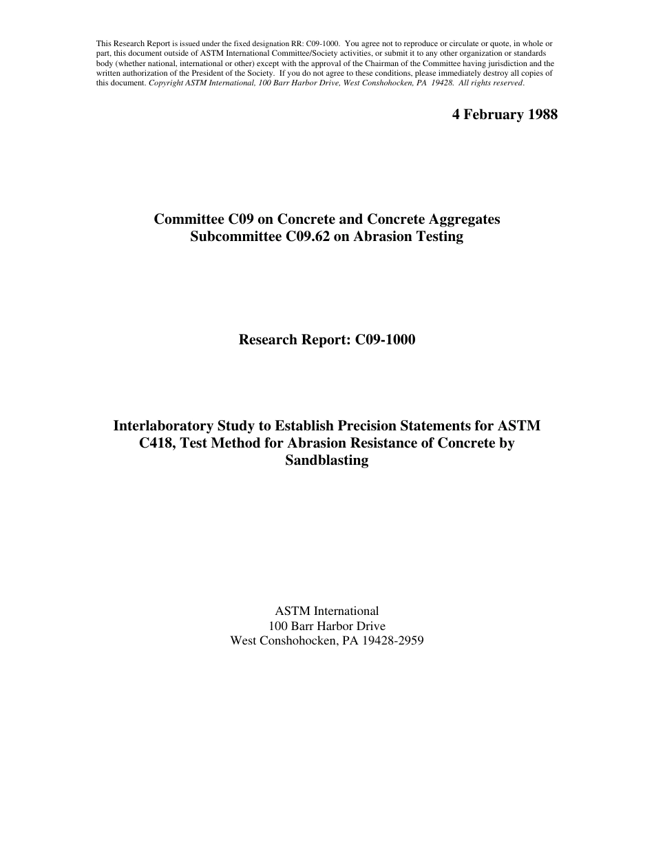 ASTM RR-C09-1000 1988.pdf_第1页