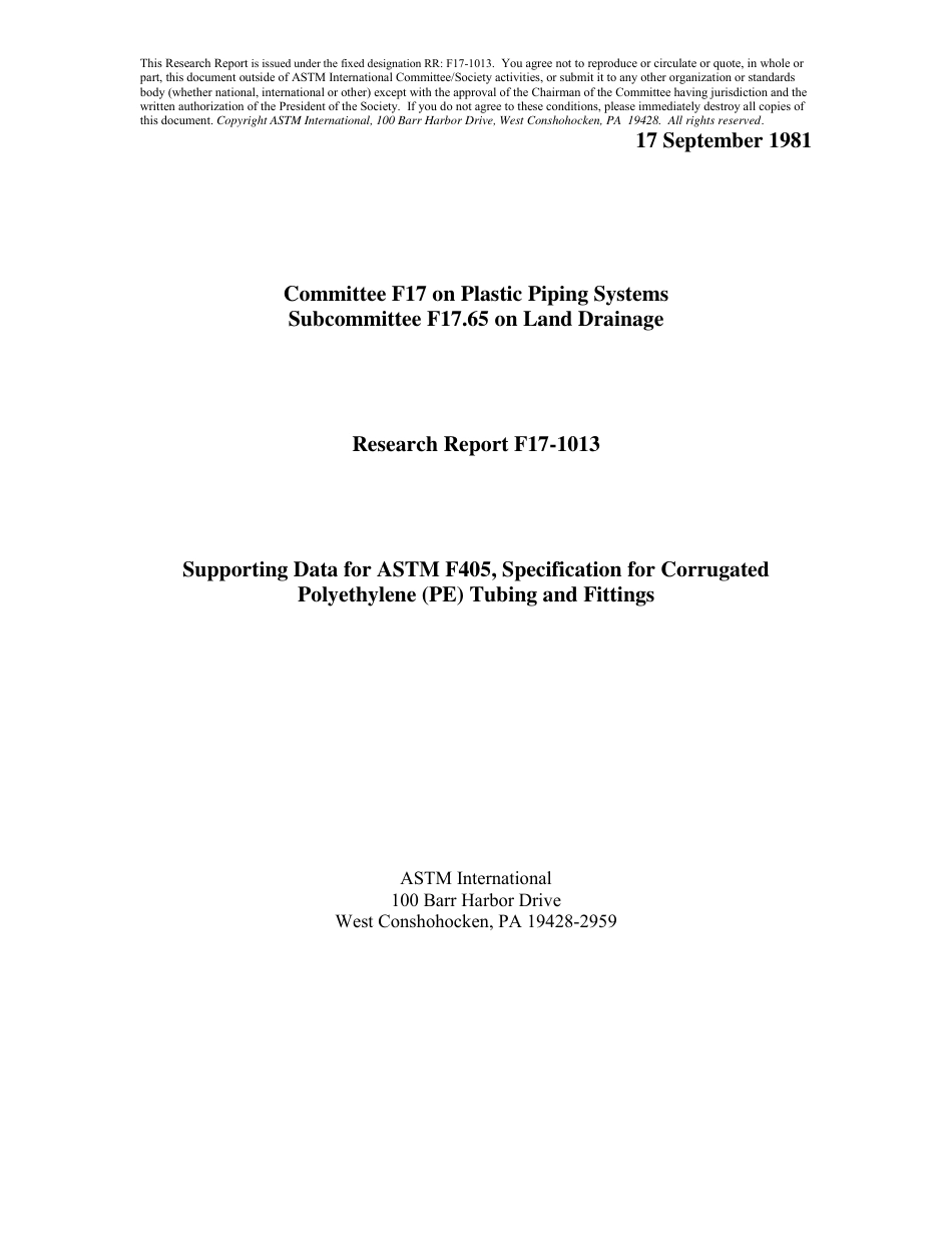 ASTM RR-F17-1013 1981.pdf_第1页