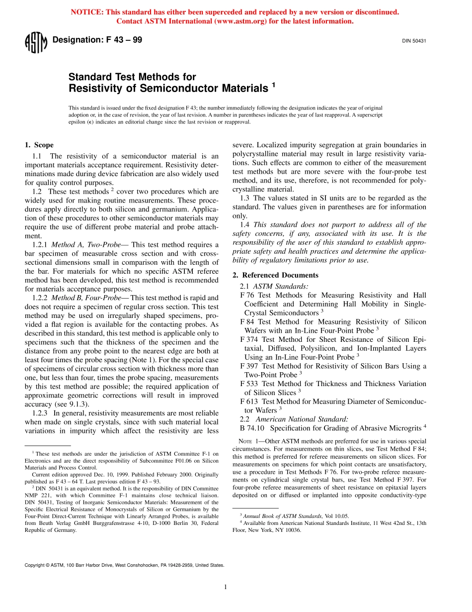 ASTM F43 - 99.pdf_第1页