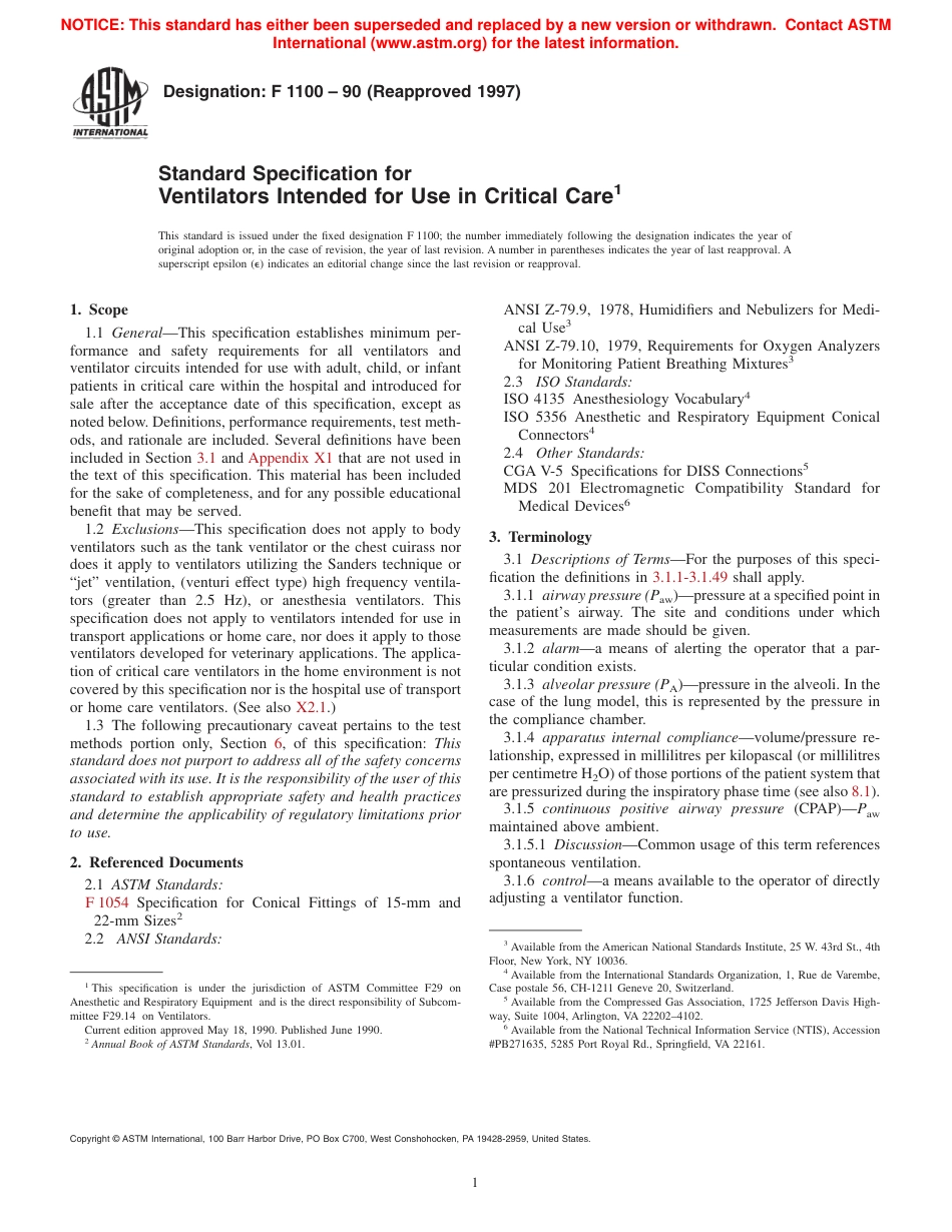 ASTM F1100 - 90 (1997).pdf_第1页