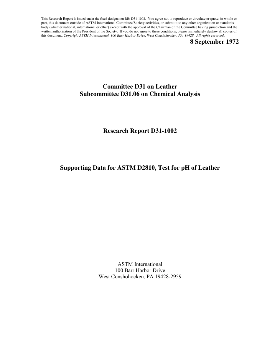 ASTM RR-D31-1002 1972.pdf_第1页
