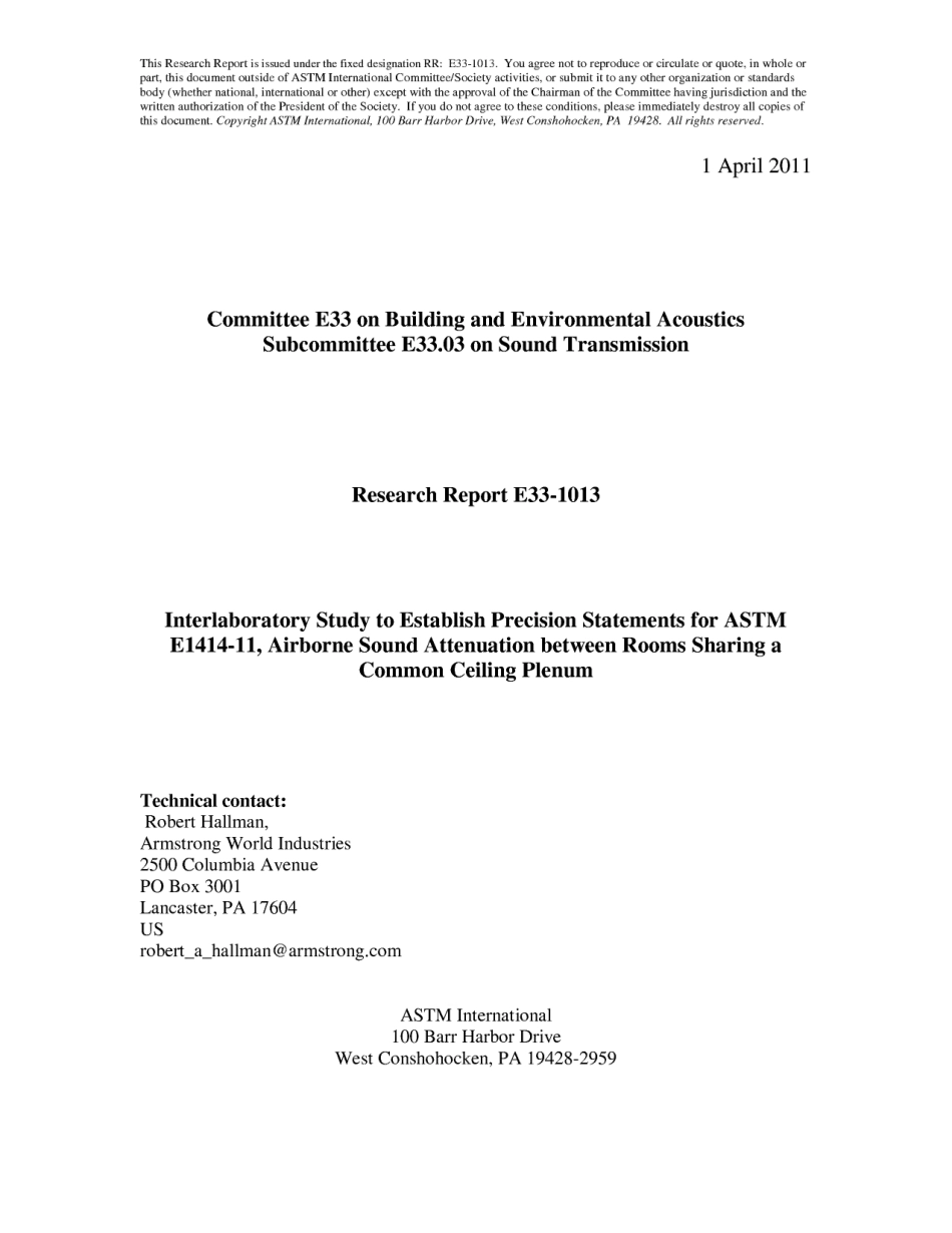 ASTM RR-E33-1013 2011.pdf_第1页